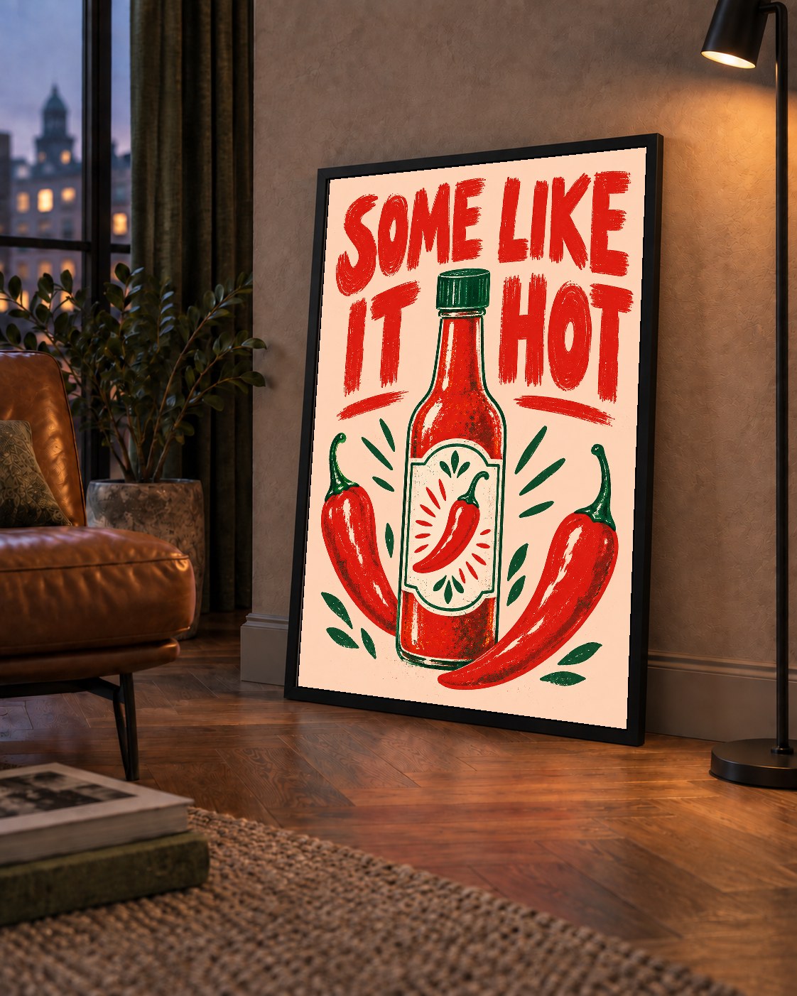 Some Like It Hot Acı Sos & Kırmızı Biber Retro Poster