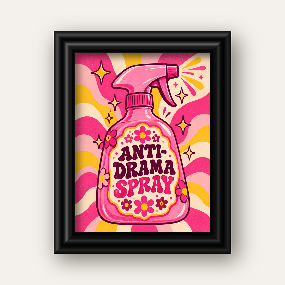 Anti-Drama Spray — siyah galeri çerçeveli