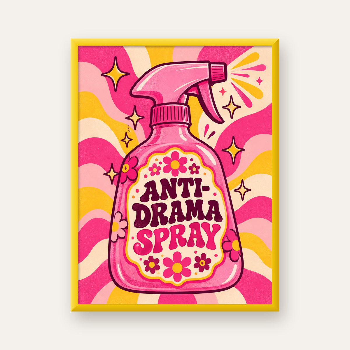 Anti-Drama Spray — sarı çerçeveli