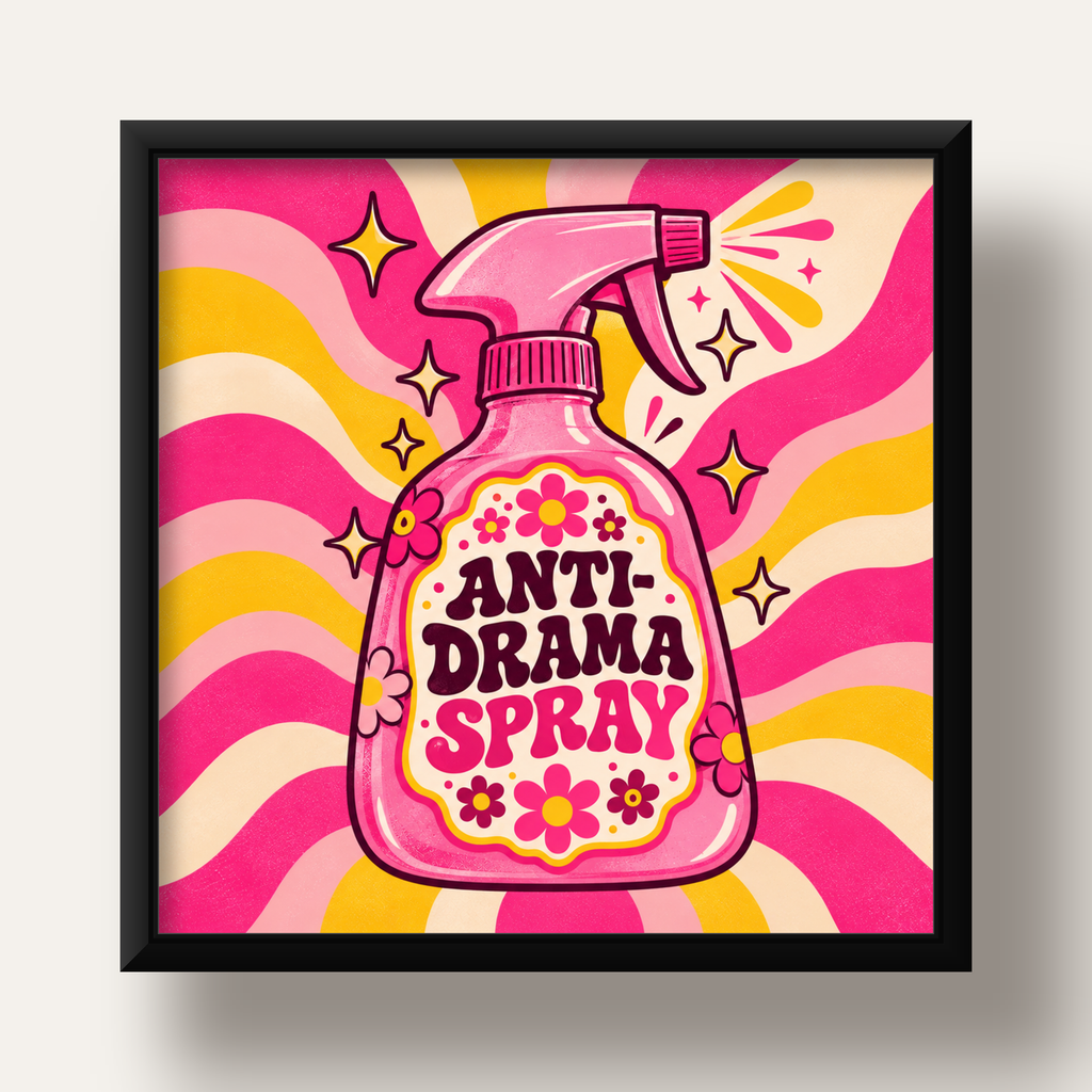 Anti-Drama Spray — siyah derin çerçeveli