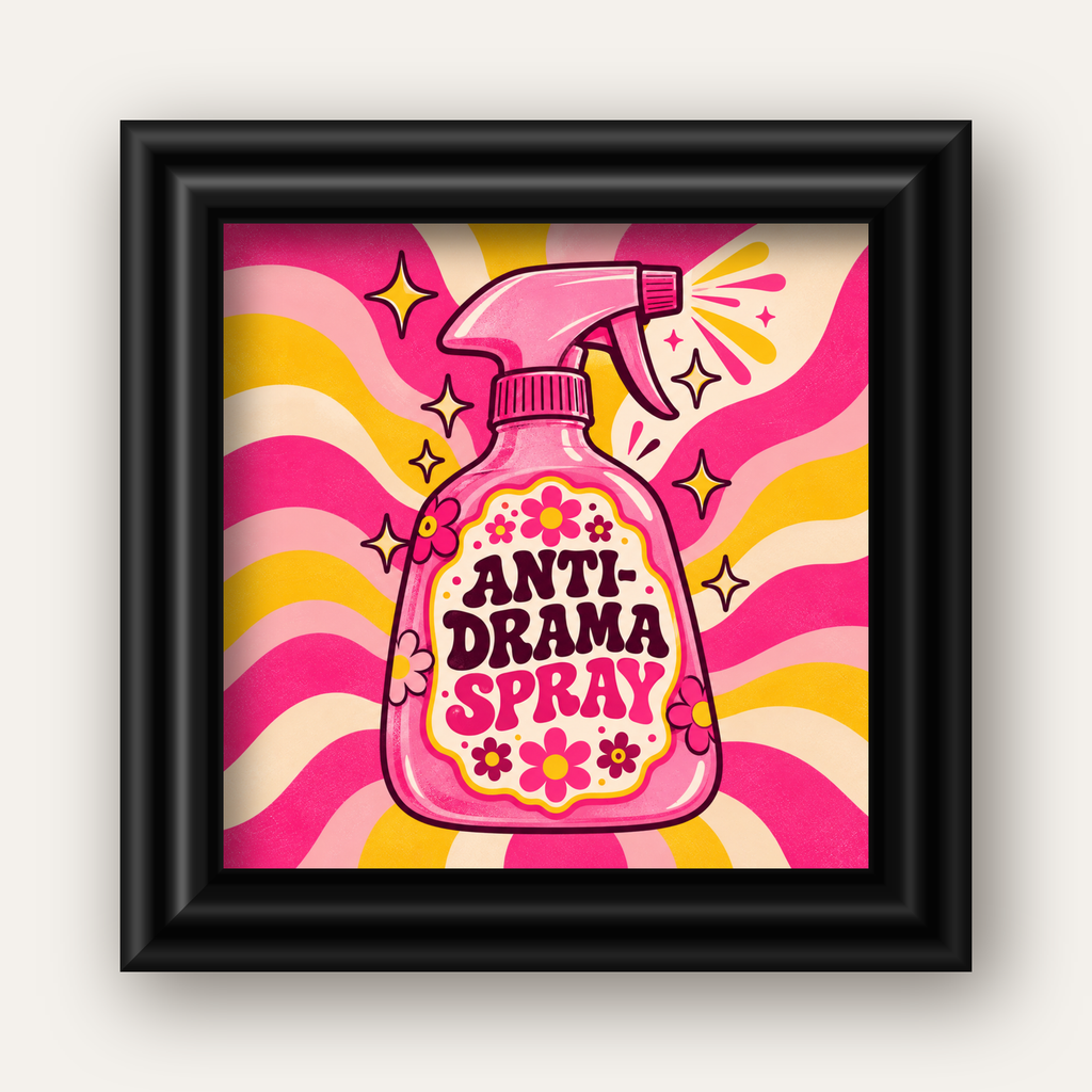 Anti-Drama Spray — siyah galeri çerçeveli
