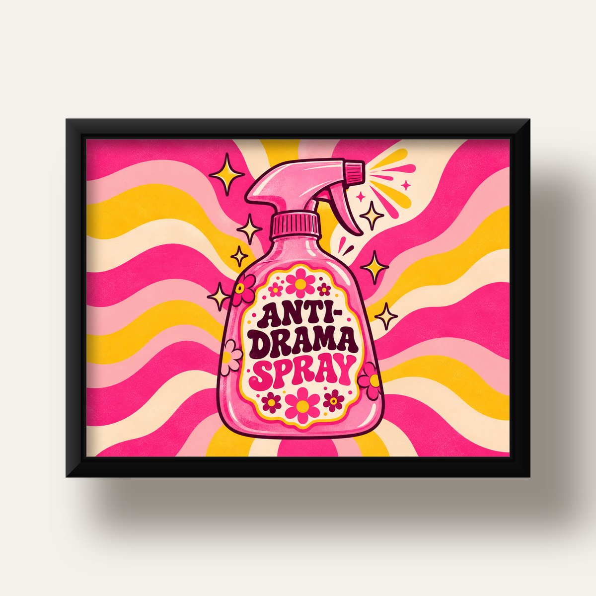 Anti-Drama Spray — siyah derin çerçeveli