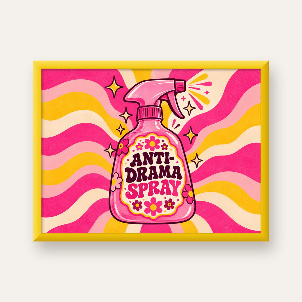 Anti-Drama Spray — sarı çerçeveli