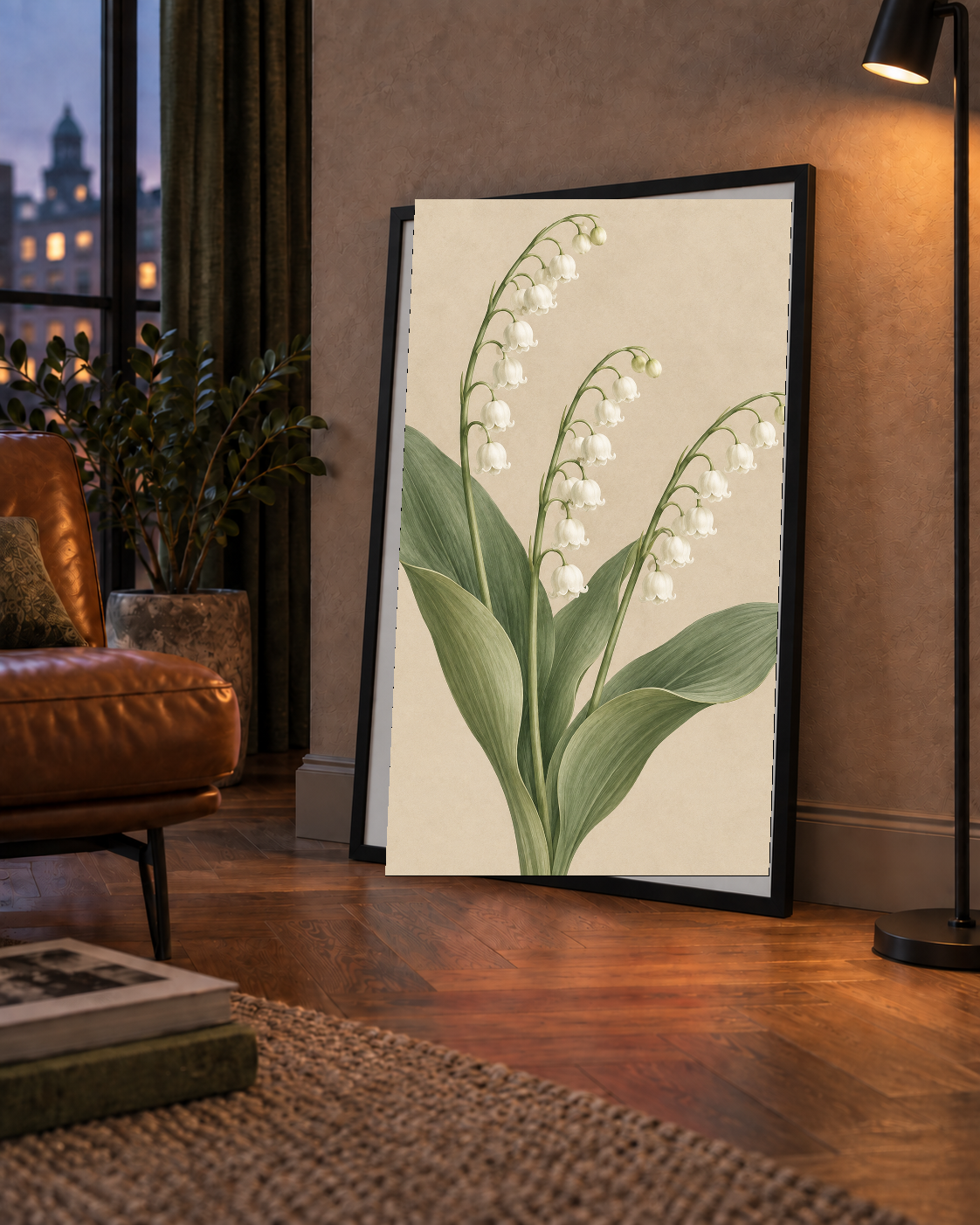 Müge Çiçeği İllüstrasyon Poster – Doğal ve Zarif Sanat Baskısı