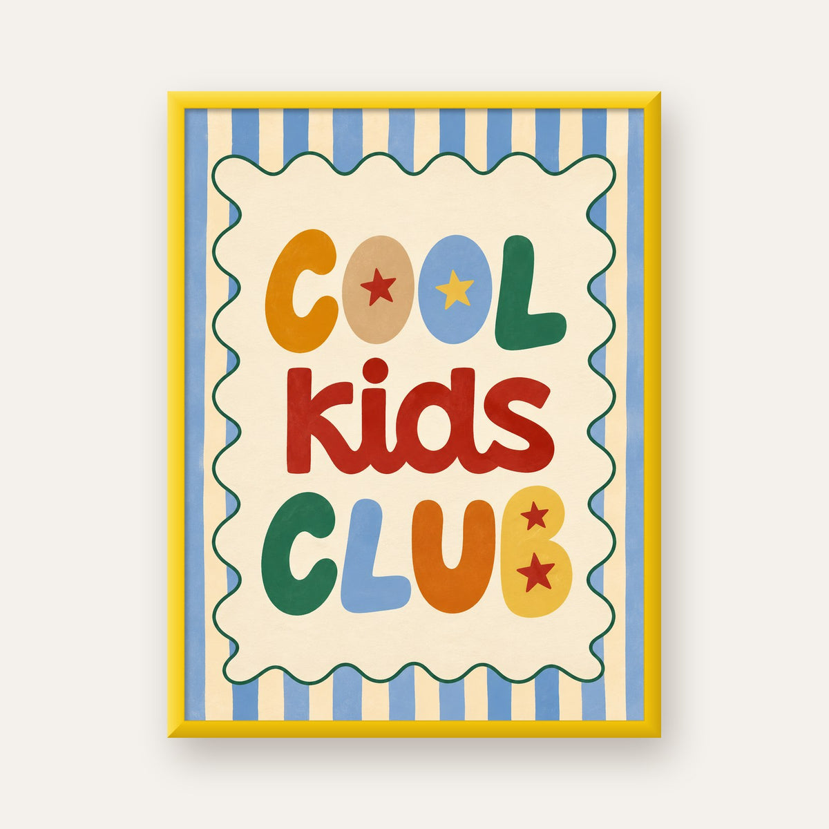 Cool Kids Club — sarı çerçeveli