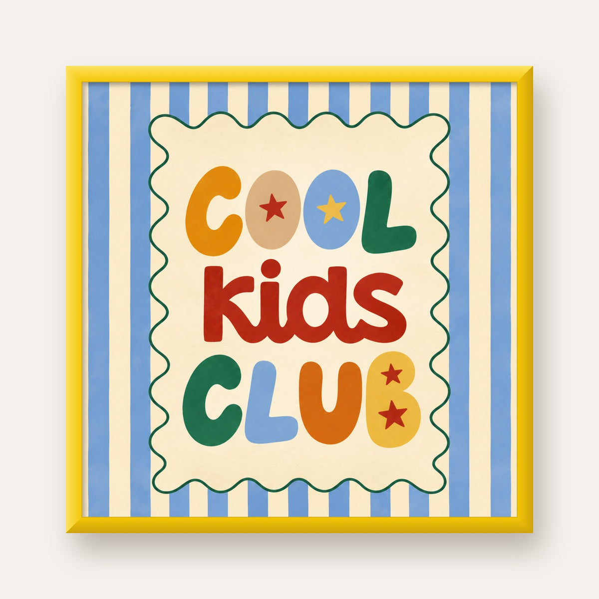 Cool Kids Club — sarı çerçeveli