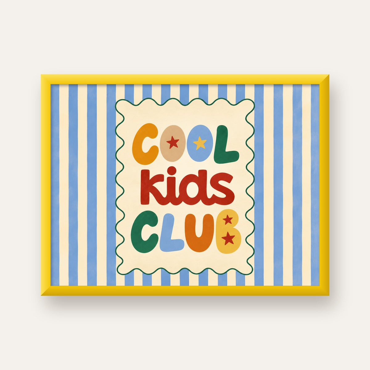 Cool Kids Club — sarı çerçeveli