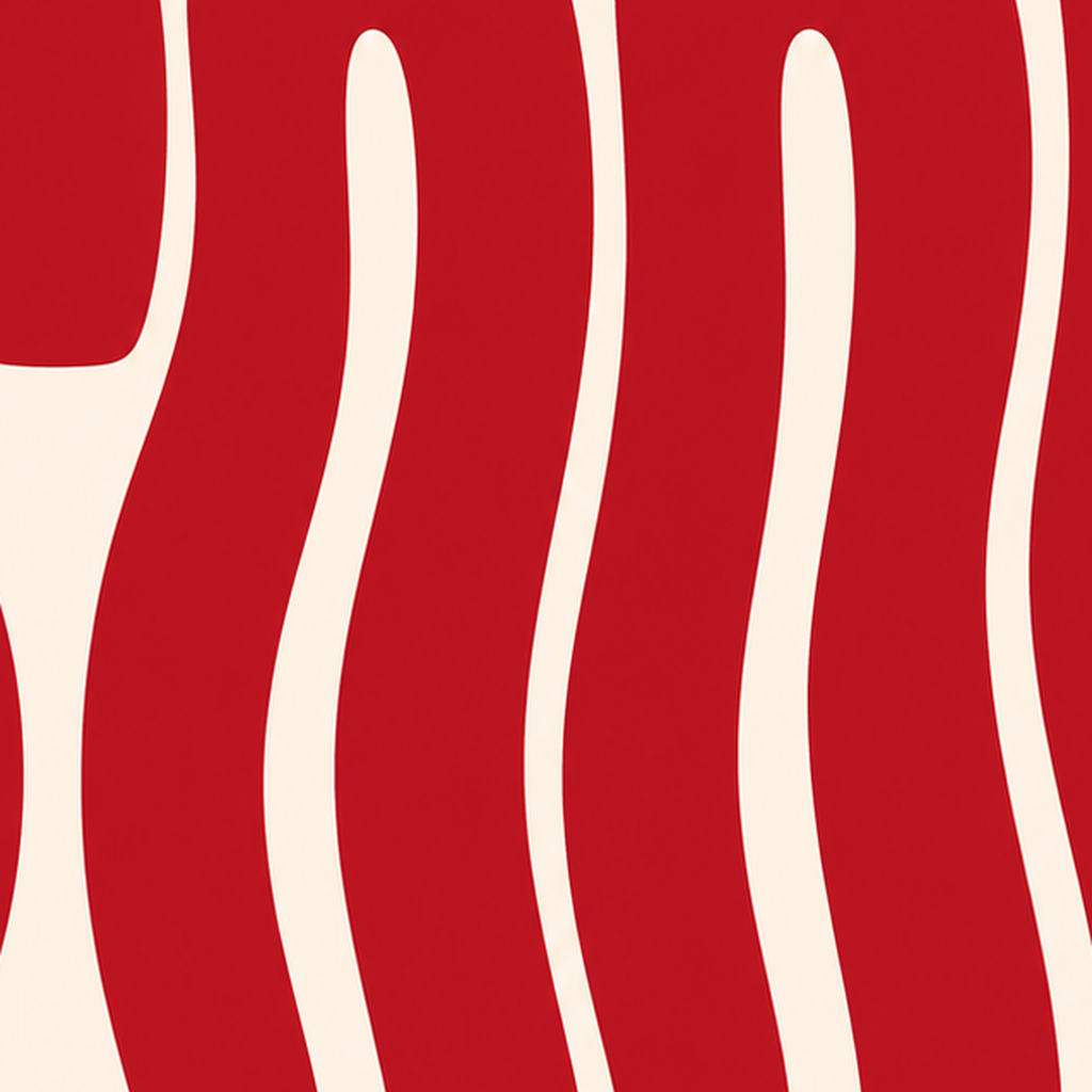 Kırmızı Dalgalı COOL Tipografi Poster – Modern Minimal Duvar Dekoru — baskının yakın çekimi, kâğıt dokusu ve renk detayı