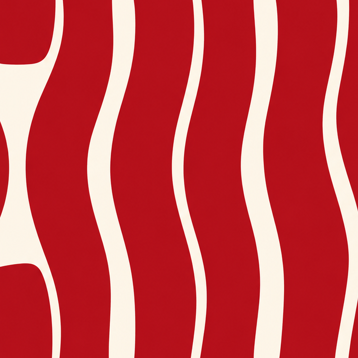 Kırmızı Dalgalı COOL Tipografi Poster – Modern Minimal Duvar Dekoru — baskının yakın çekimi, kâğıt dokusu ve renk detayı