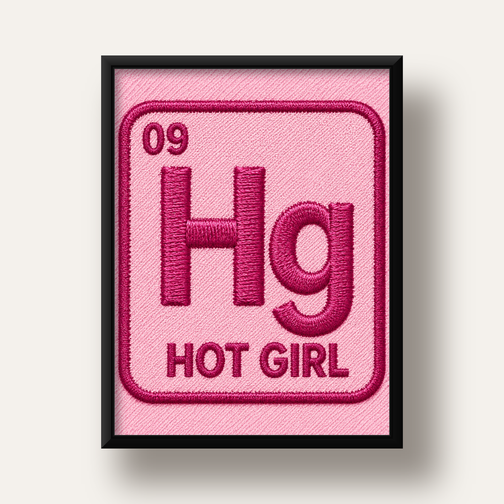 HG — Hot Girl — siyah derin çerçeveli