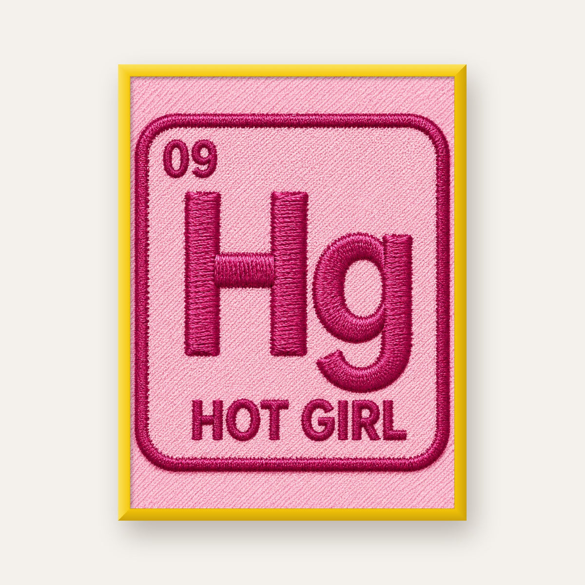 HG — Hot Girl — sarı çerçeveli