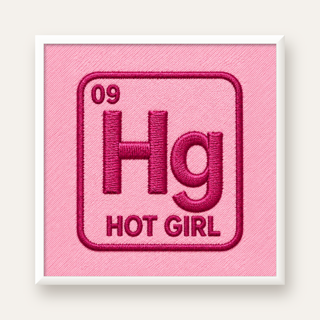 HG — Hot Girl — beyaz çerçeveli kare poster