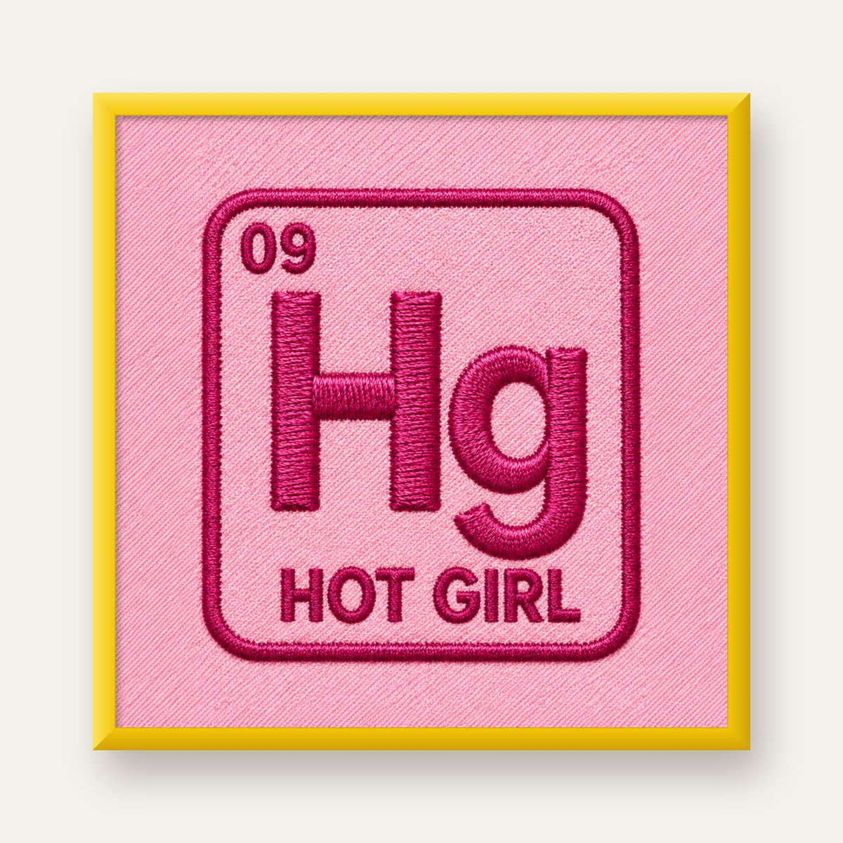 HG — Hot Girl — sarı çerçeveli