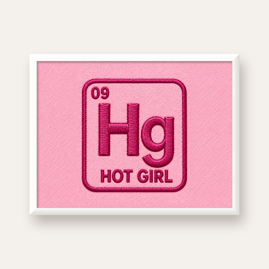 HG — Hot Girl — beyaz çerçeveli yatay poster