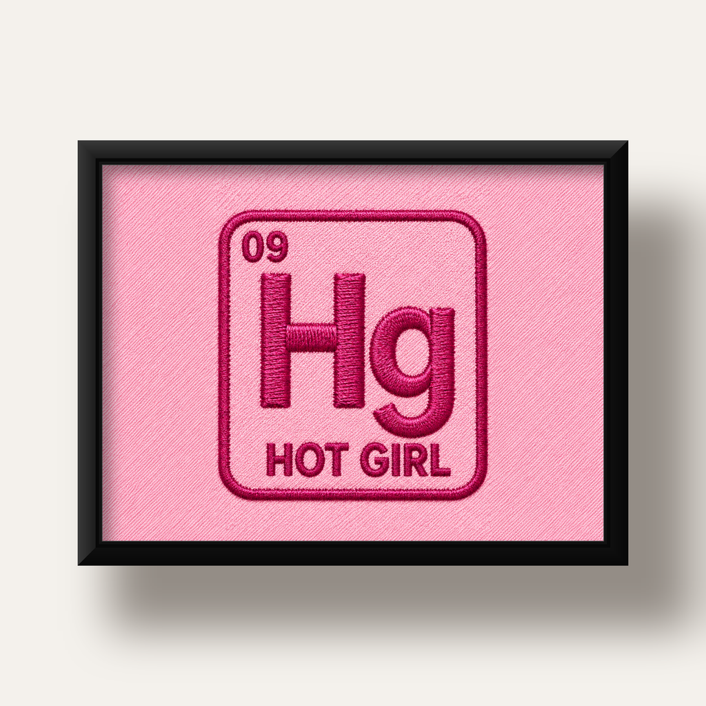 HG — Hot Girl — siyah derin çerçeveli