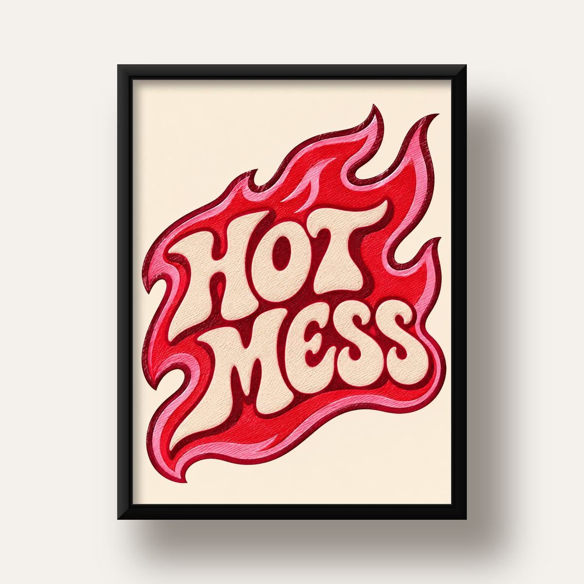 Hot Mess — siyah derin çerçeveli