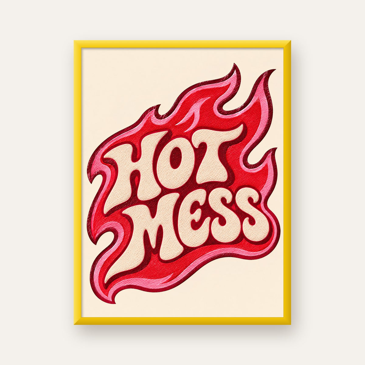 Hot Mess — sarı çerçeveli
