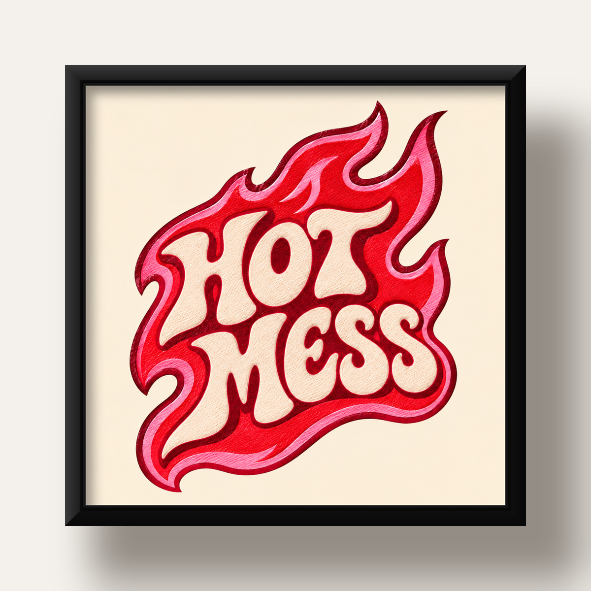 Hot Mess — siyah derin çerçeveli