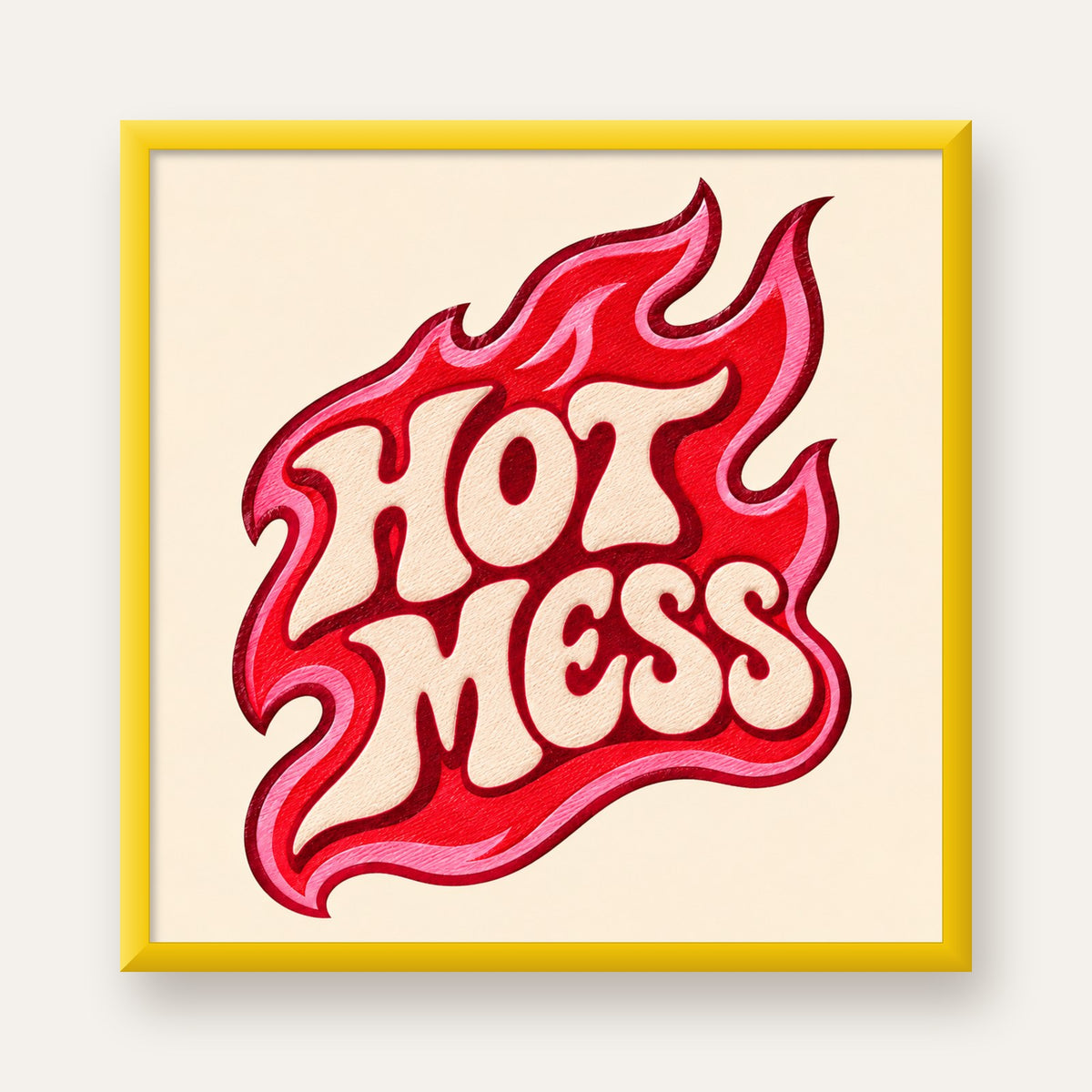 Hot Mess — sarı çerçeveli