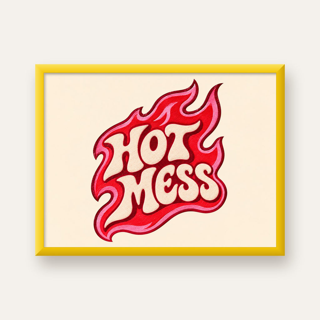 Hot Mess — sarı çerçeveli
