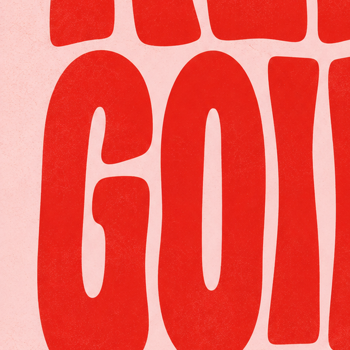 KEEP GOING Motive Edici Modern Poster – Güneşli ve Renkli — baskının yakın çekimi, kâğıt dokusu ve renk detayı
