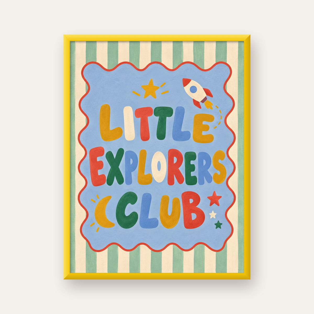 Little Explorers Club — sarı çerçeveli