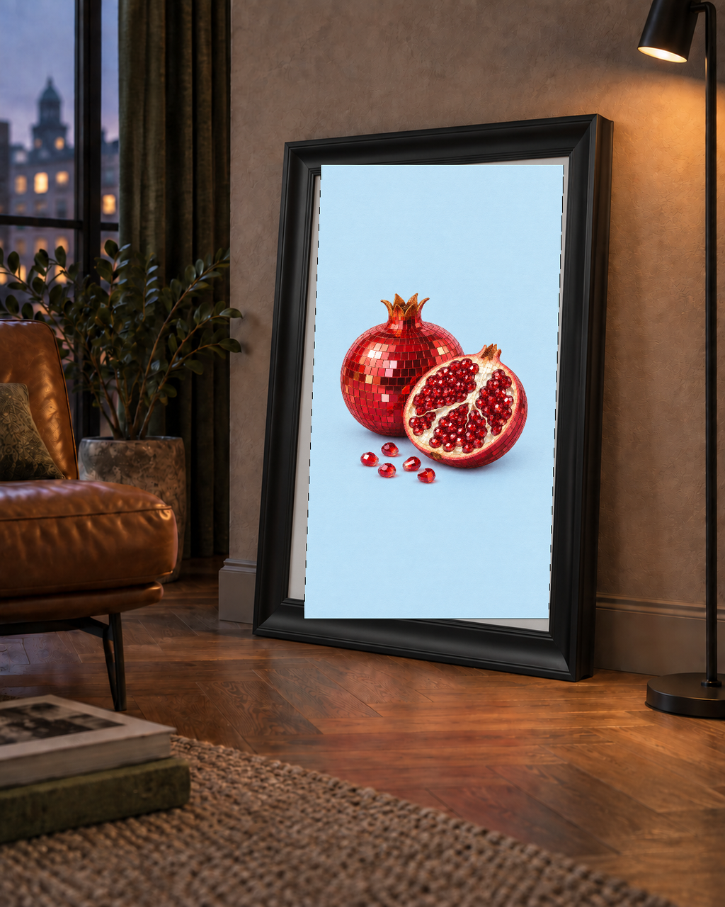 Modern Mozaik Nar İllüstrasyon Poster – Dijital Sanat