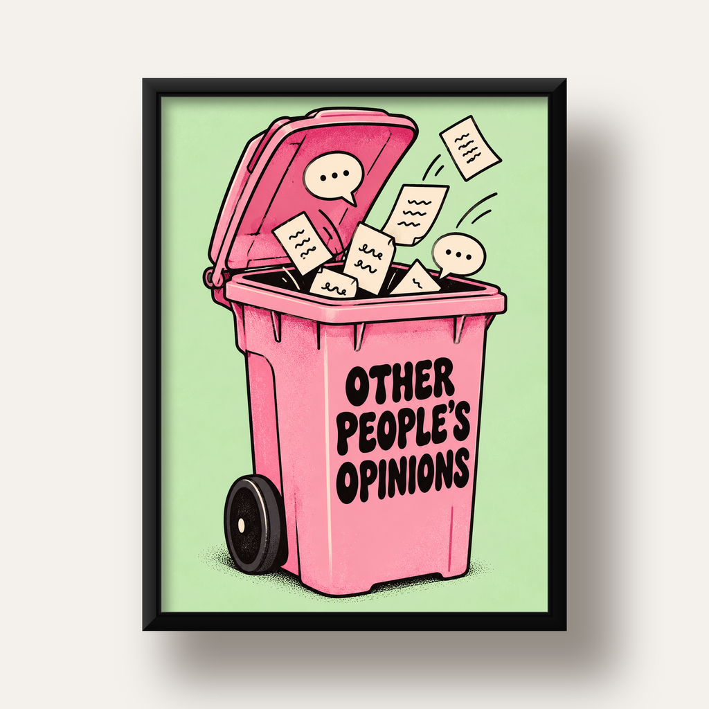 Other People's Opinions — Çöp Kutusu — siyah derin çerçeveli