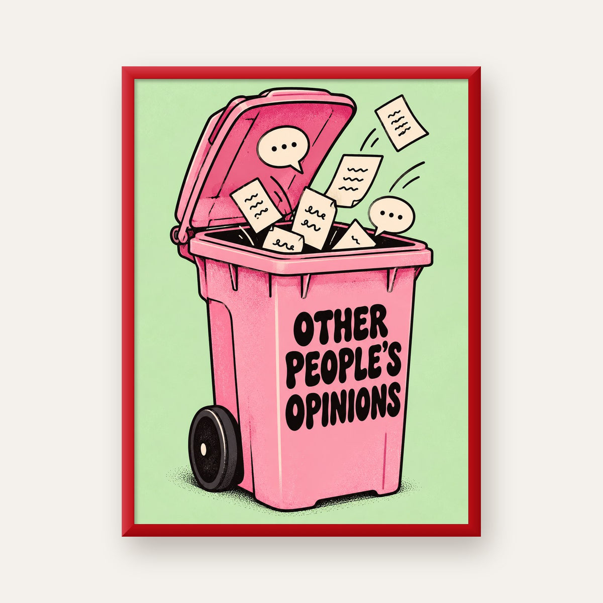 Other People's Opinions — Çöp Kutusu — kırmızı çerçeveli