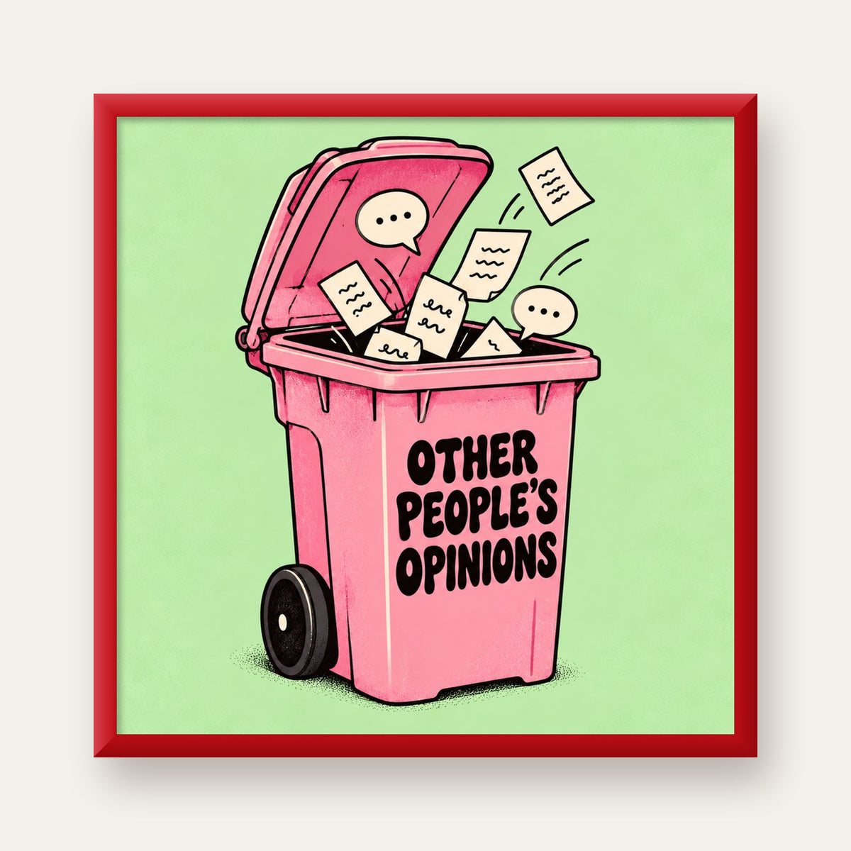 Other People's Opinions — Çöp Kutusu — kırmızı çerçeveli