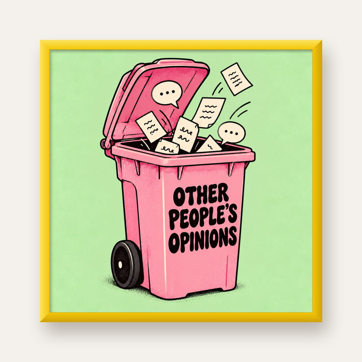Other People's Opinions — Çöp Kutusu — sarı çerçeveli