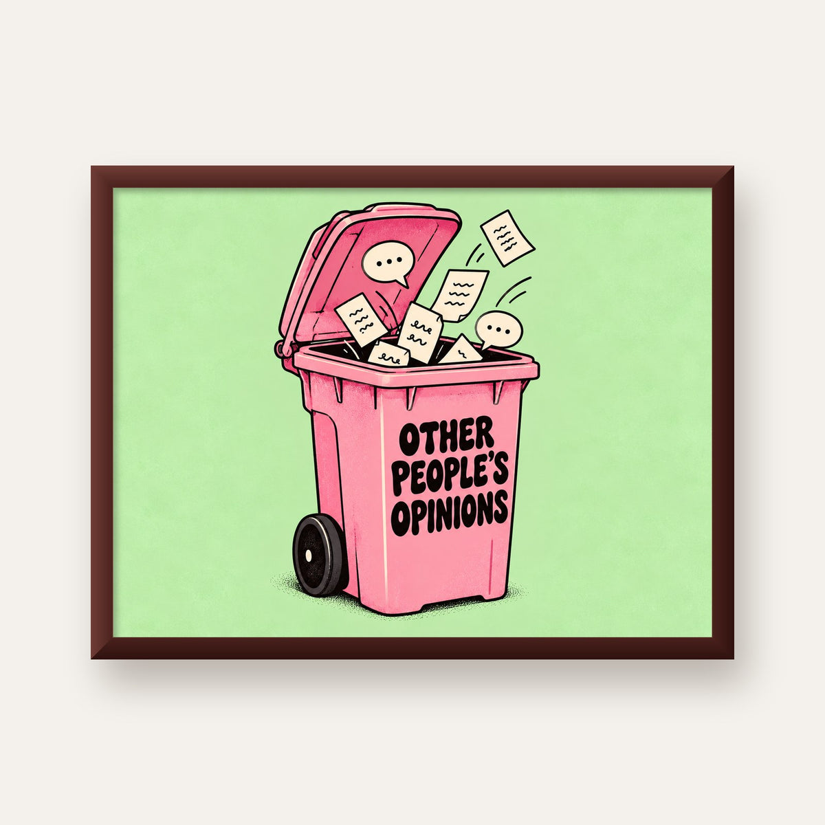 Other People's Opinions — Çöp Kutusu — ceviz çerçeveli