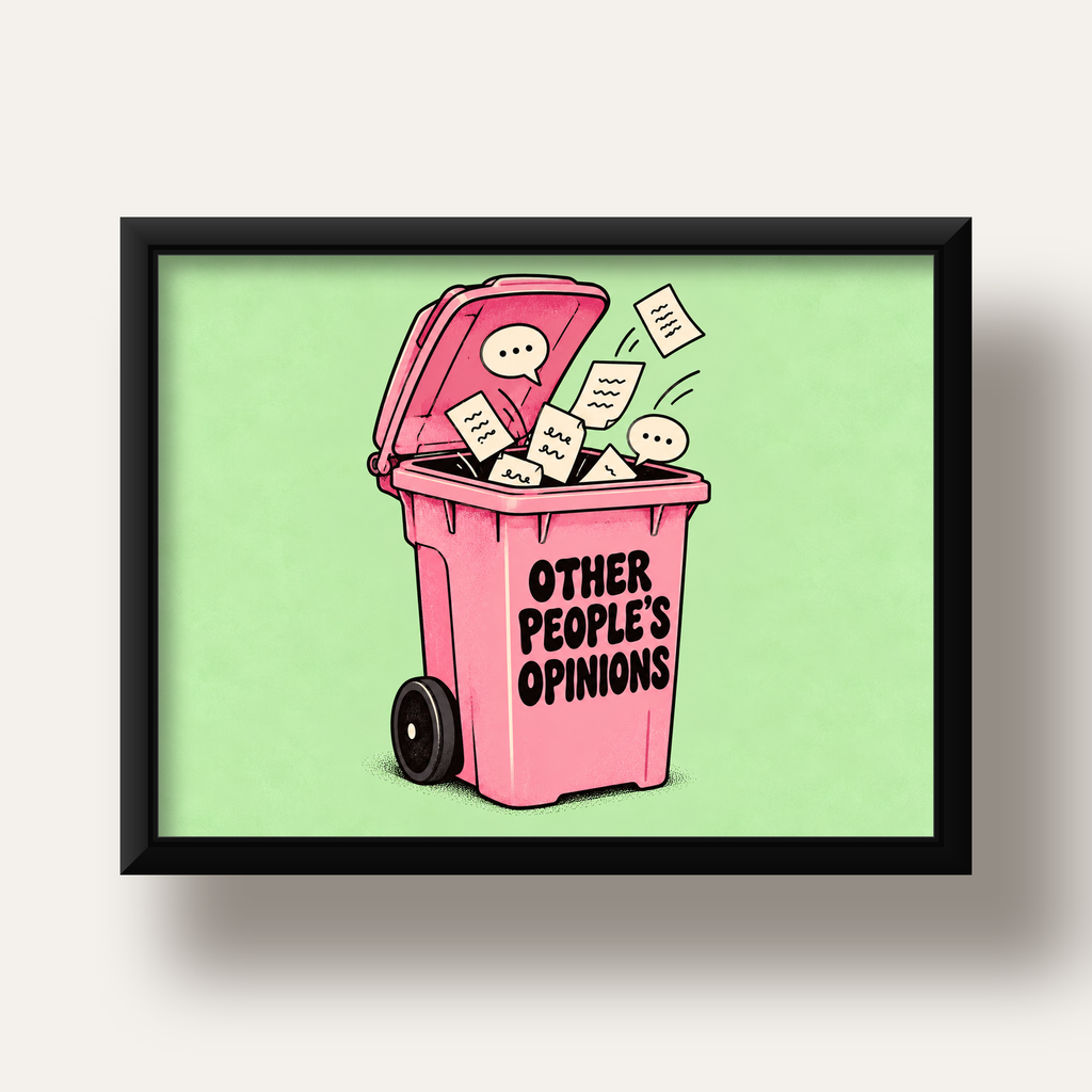 Other People's Opinions — Çöp Kutusu — siyah derin çerçeveli