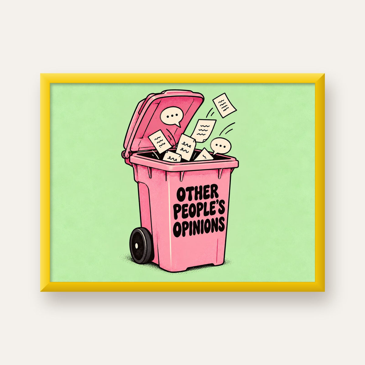 Other People's Opinions — Çöp Kutusu — sarı çerçeveli