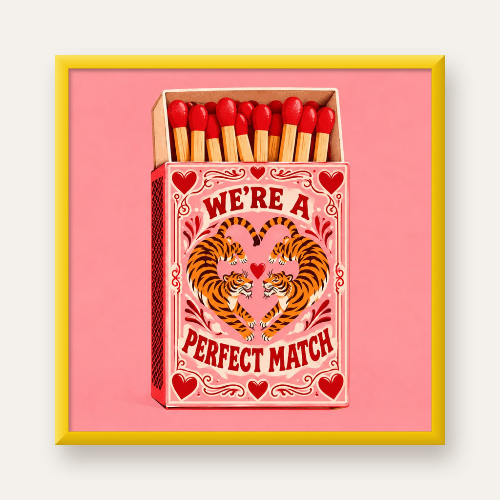 We're a Perfect Match — Kaplanlar — sarı çerçeveli