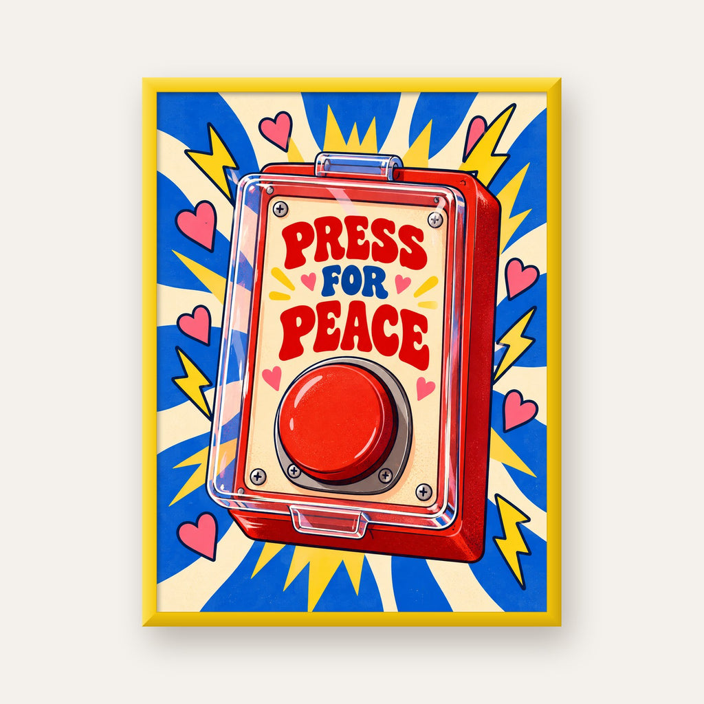 Press for Peace — sarı çerçeveli