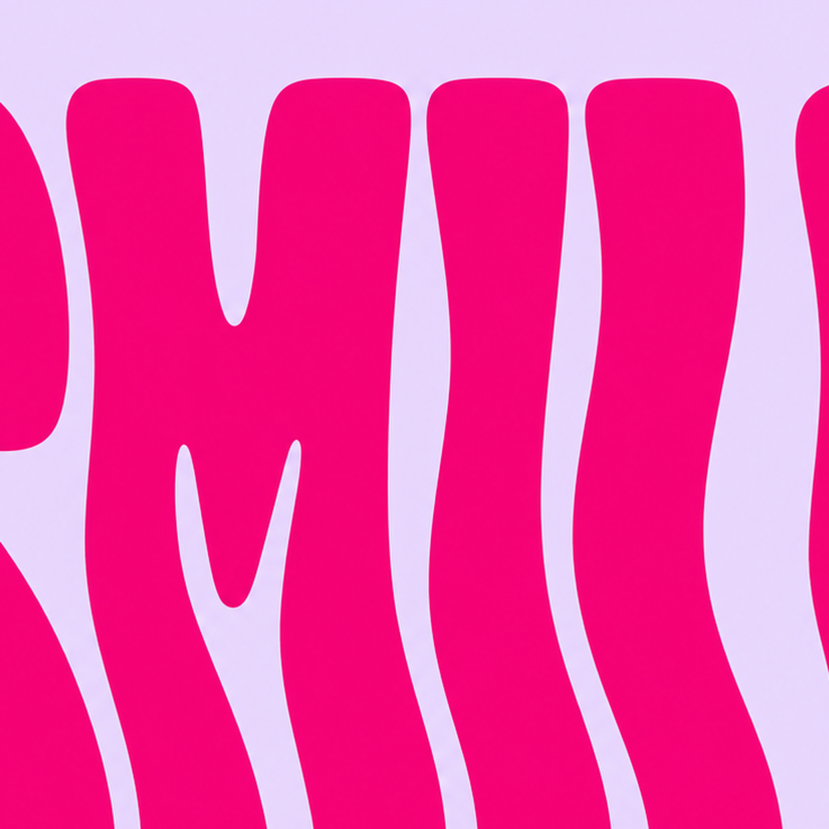 SMILE Dalgalı Tipografi Poster – Modern ve Sade Tasarım — baskının yakın çekimi, kâğıt dokusu ve renk detayı