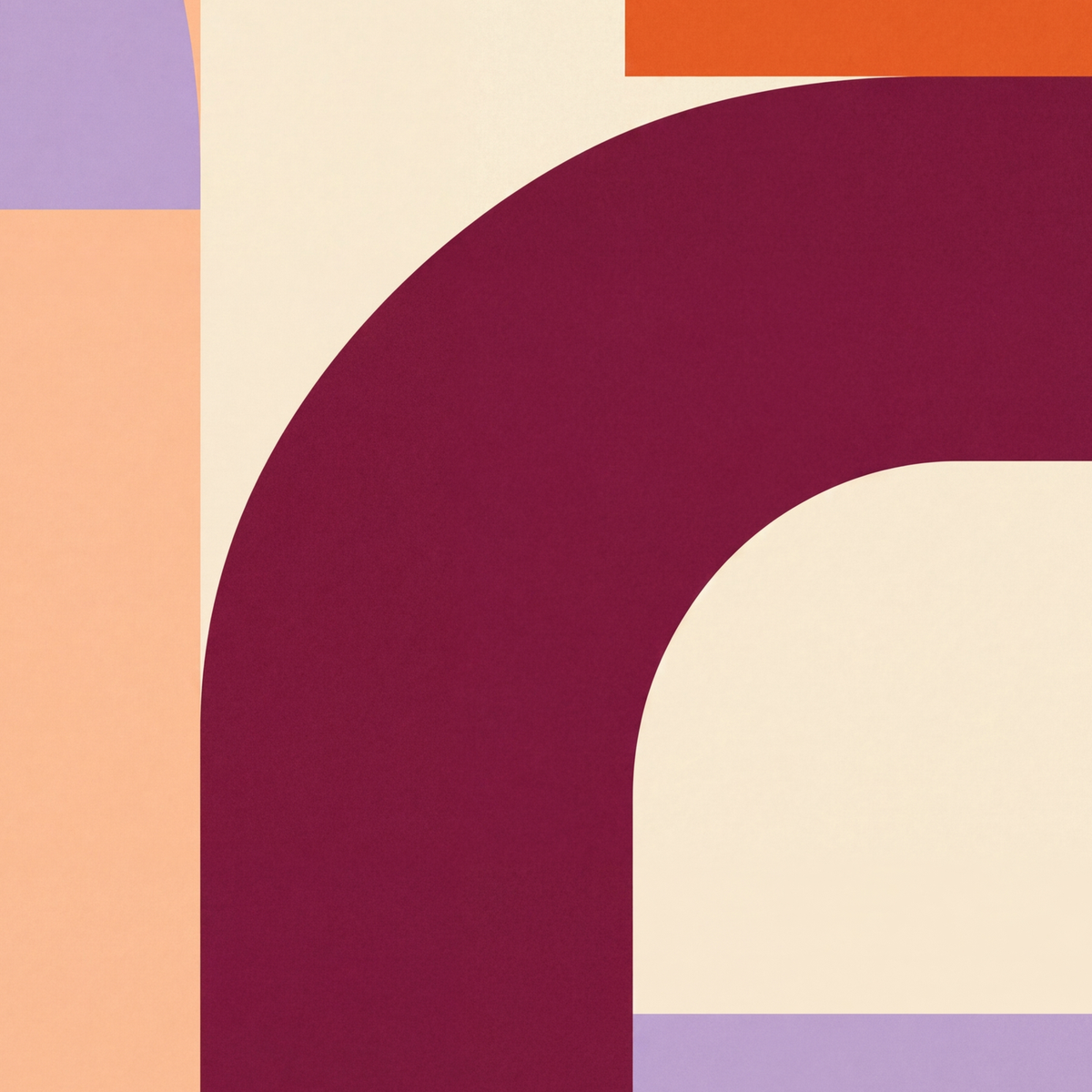 Soyut Geometrik Modern Poster – Minimal Sanat Baskısı — baskının yakın çekimi, kâğıt dokusu ve renk detayı