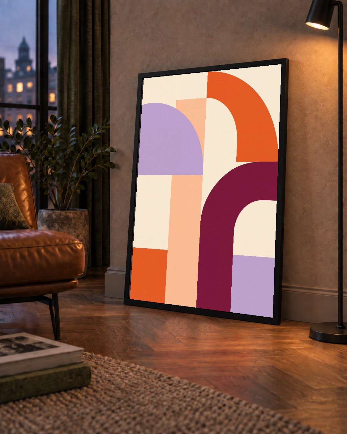 Soyut Geometrik Modern Poster – Minimal Sanat Baskısı