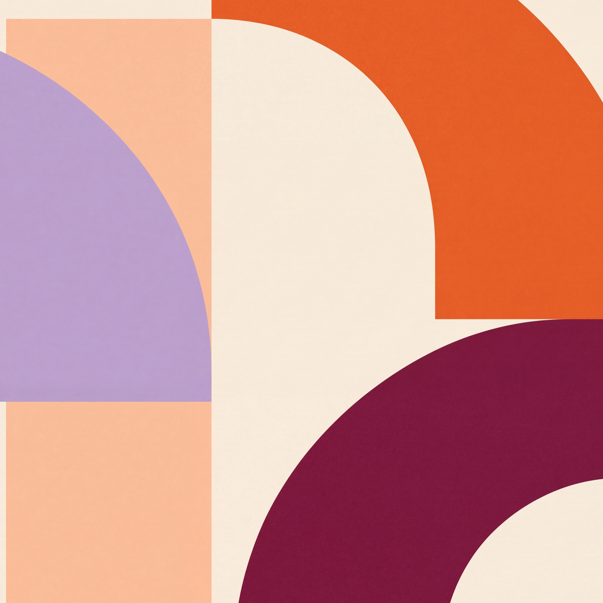 Soyut Geometrik Modern Poster – Minimal Sanat Baskısı — baskının yakın çekimi, kâğıt dokusu ve renk detayı