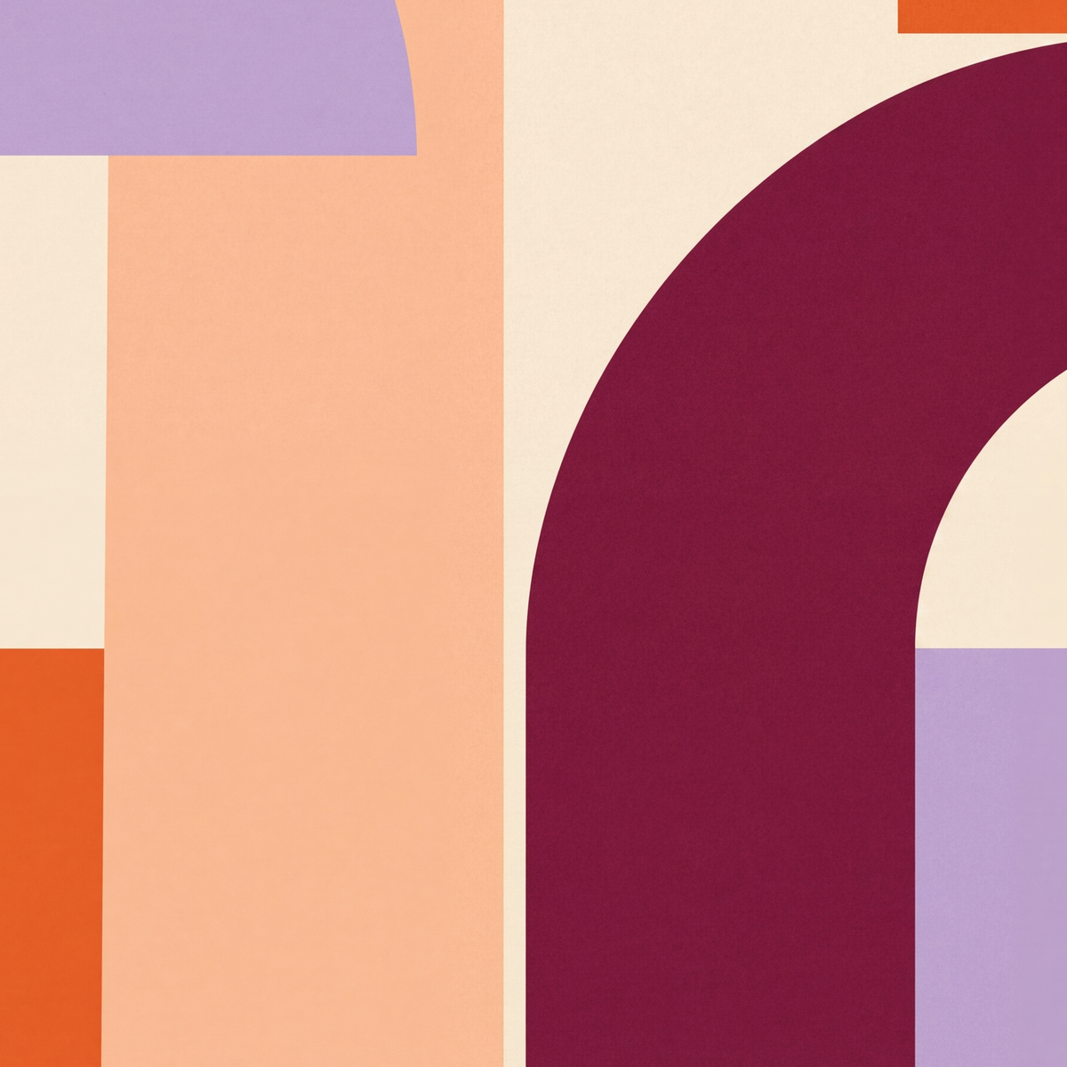 Soyut Geometrik Modern Poster – Minimal Sanat Baskısı — baskının yakın çekimi, kâğıt dokusu ve renk detayı