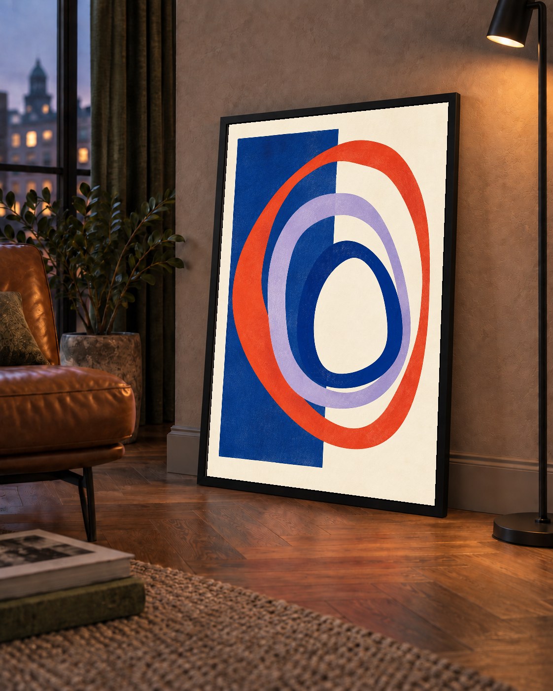 Soyut Geometrik Şekiller Poster – Modern Dijital Baskı