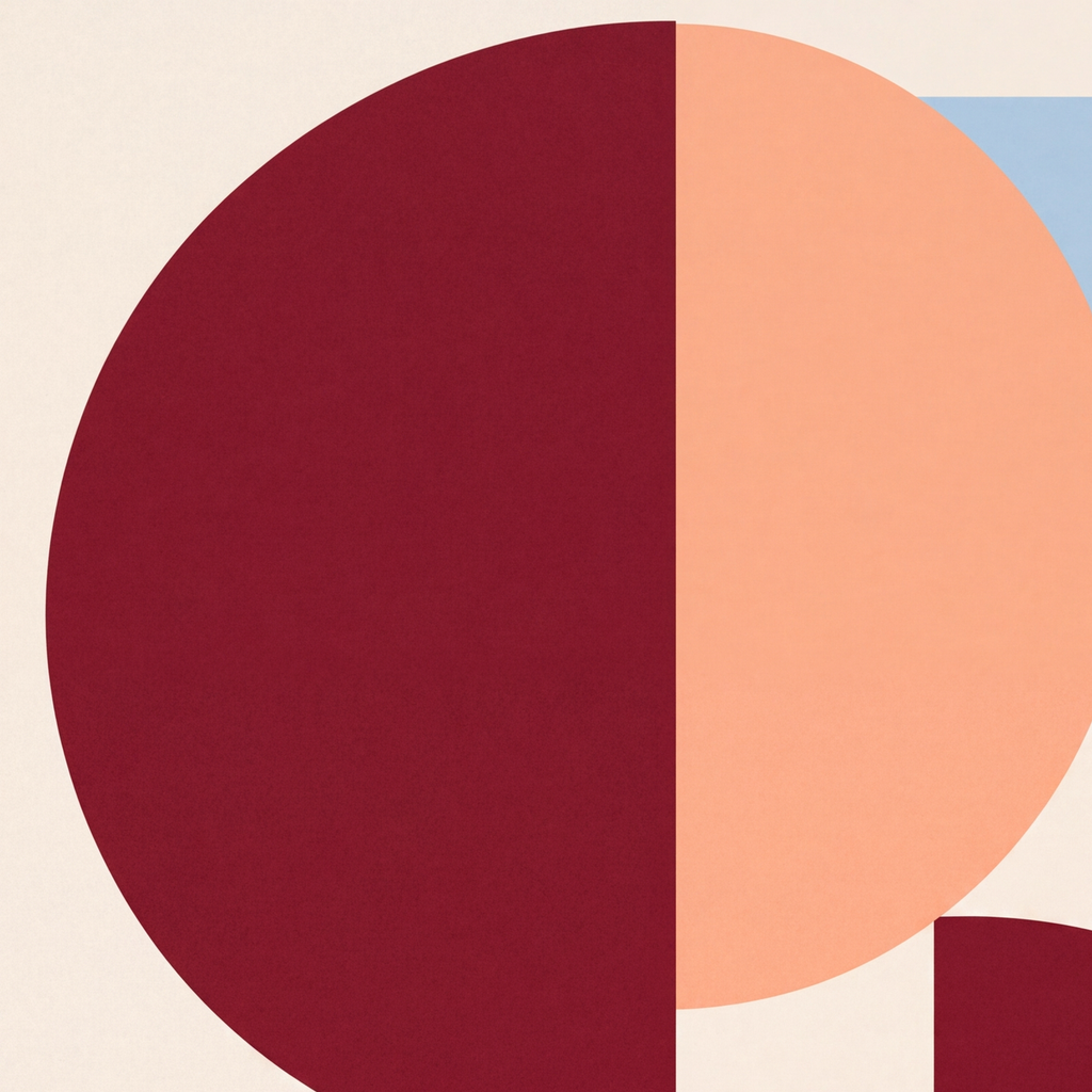 Soyut Geometrik Şekiller Dijital Poster | Modern Sanat Baskısı — baskının yakın çekimi, kâğıt dokusu ve renk detayı
