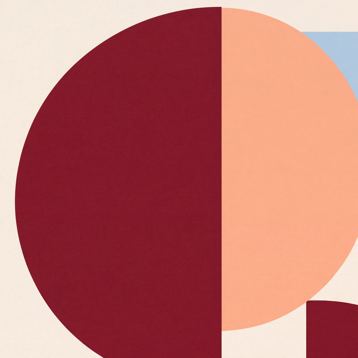 Soyut Geometrik Şekiller Dijital Poster | Modern Sanat Baskısı — baskının yakın çekimi, kâğıt dokusu ve renk detayı