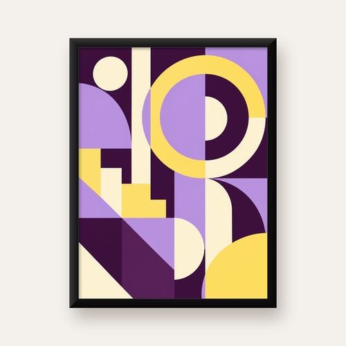 Modern Geometrik Soyut Desen Poster – Minimal Sanat Baskısı