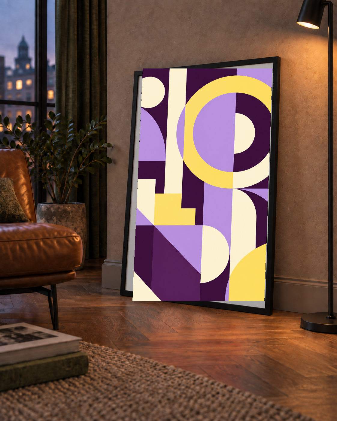 Modern Geometrik Soyut Desen Poster – Minimal Sanat Baskısı