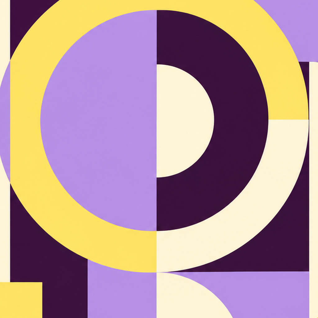 Modern Geometrik Soyut Desen Poster – Minimal Sanat Baskısı — baskının yakın çekimi, kâğıt dokusu ve renk detayı