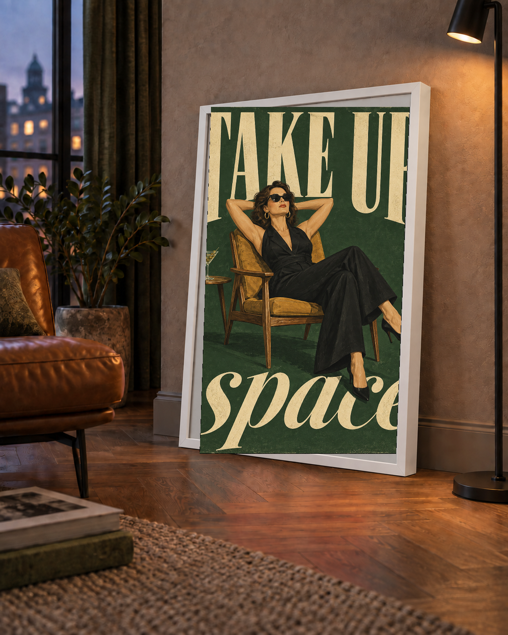 Retro Güçlü Kadın Poster – Motivasyon ve İlham Kaynağı