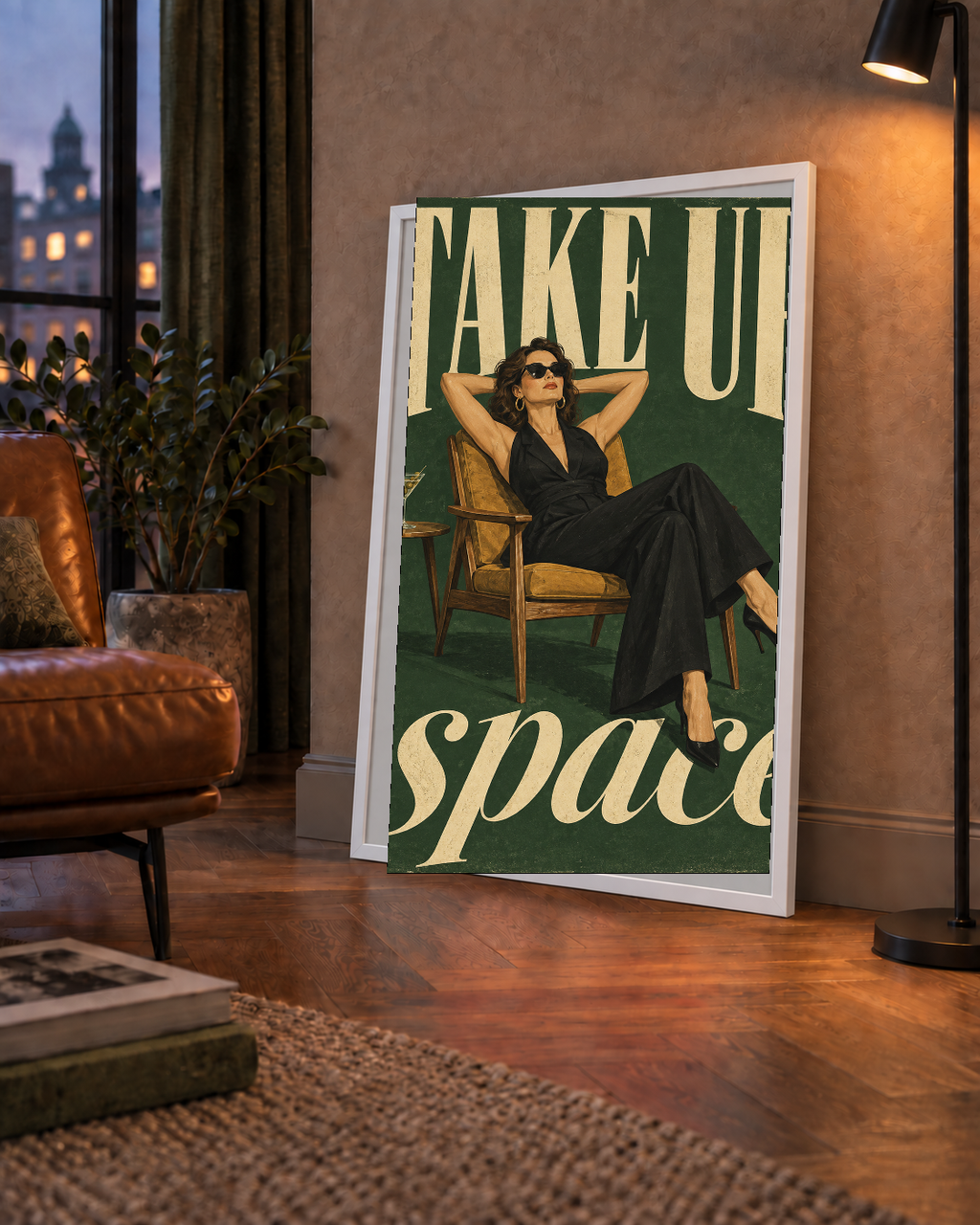 Retro Güçlü Kadın Poster – Motivasyon ve İlham Kaynağı