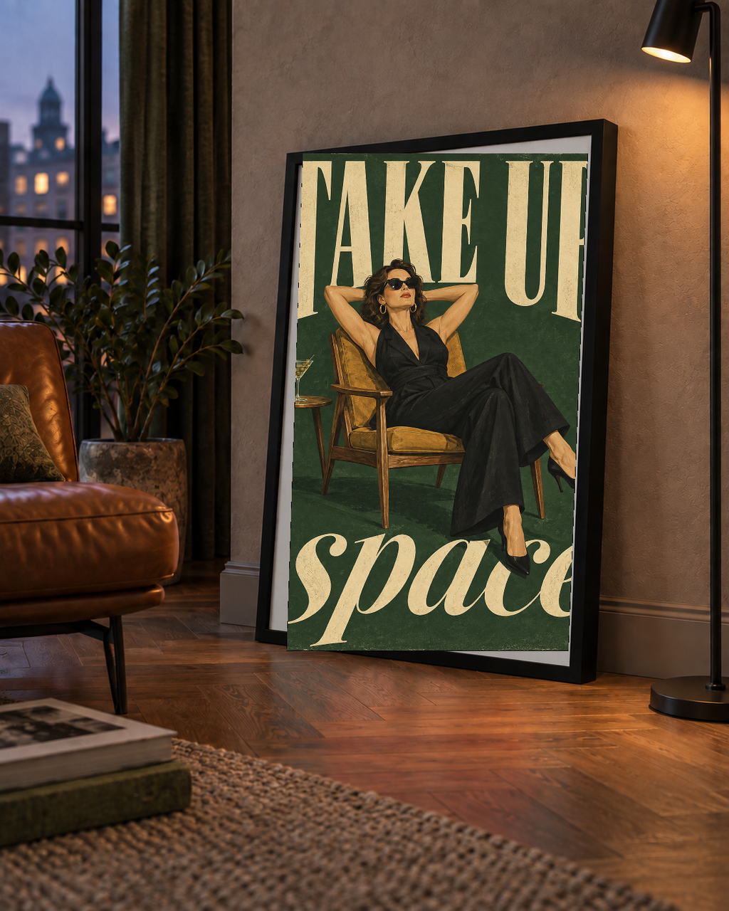 Retro Güçlü Kadın Poster – Motivasyon ve İlham Kaynağı